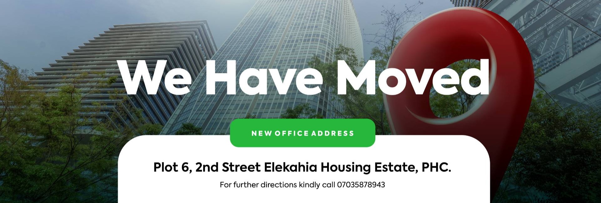 we've moved